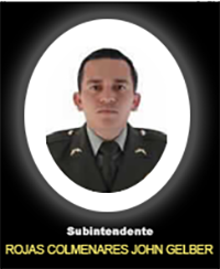 Fotograf&iacute;a del Se&ntilde;or Si. Rojas Colmenares John Gelber quien falleci&oacute; en cumplimiento de su deber.