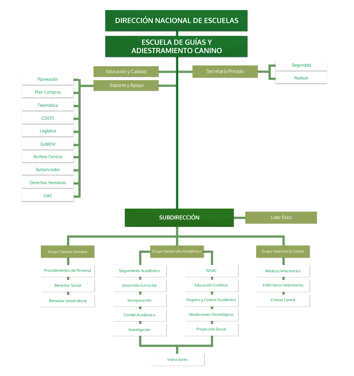 Organigrama ESGAC