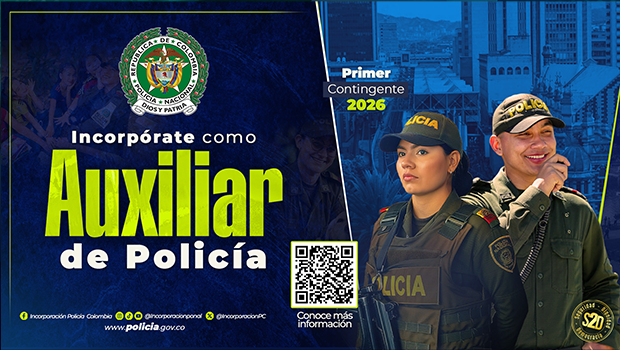 Incorp&oacute;rese como Auxiliar de Polic&iacute;a 