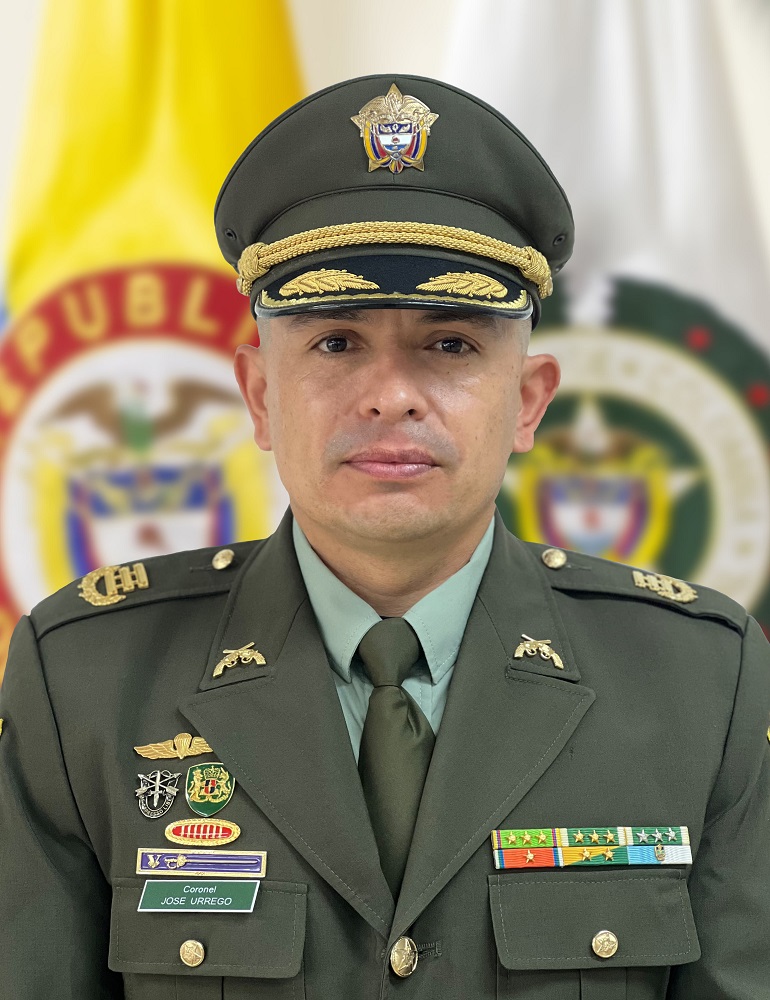 Cr José  Hair Urrego Baquero Comandante de Policia Chocó
