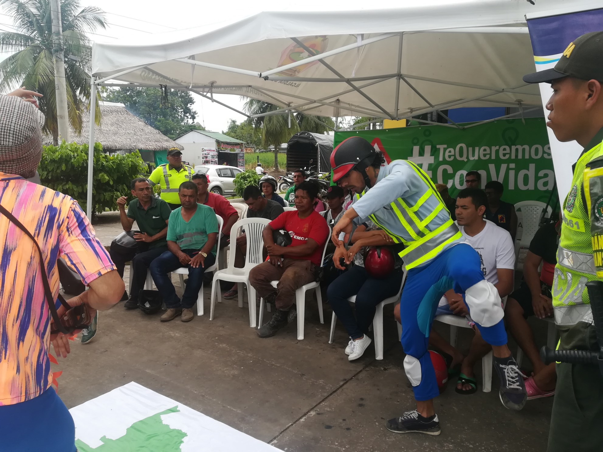 campaña de prevención vial en el Amazonas 
