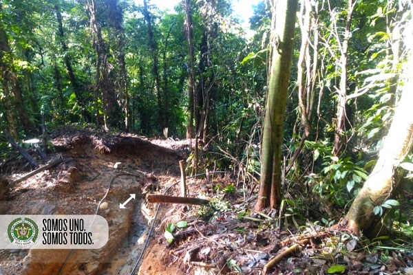 cinco motores fueron incautados en el río Tutunendo.