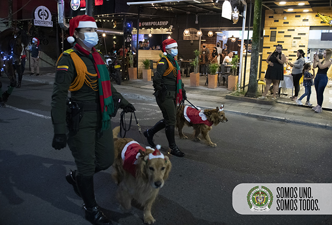 Con un trineo móvil recorremos las calles llevando las novenas navideñas a los hogares en el Valle de Aburrá  
