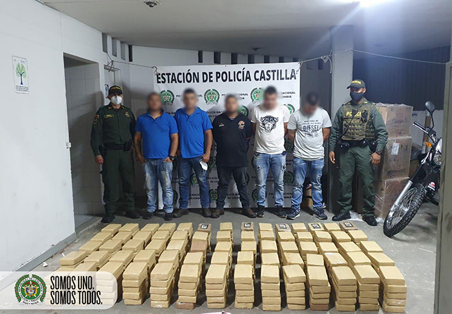 En procedimientos incautadas 2 toneladas de marihuana y 349 kilos de clorhidrato de cocaína