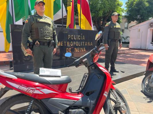 Motocicleta hurtada 