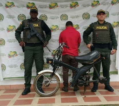 La captura de esta persona se realizò en el municipio de la Apartada