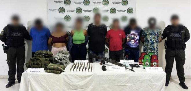 Capturados cinco presuntos integrantes del Clan del Golfo en operativo del Plan Cazador “Cuarzo” en Bolívar