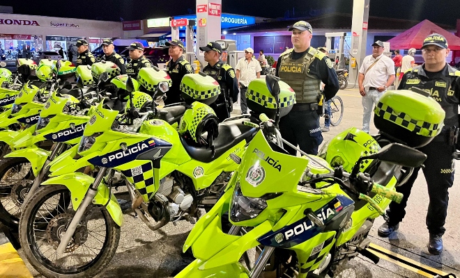 Durante la noche del ‘Dia Dulce’, la Policia Metropolitana de Monteria intensificó los controles 