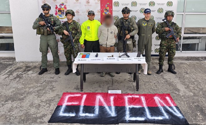 Capturado alias “Cordi”, presunto cabecilla de una Red de Apoyo al Terrorismo del ELN en Cauca
