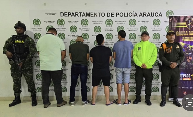 Mediante labores investigativas, la Policía Nacional materializa cuatro ordenes de captura por los delitos de abigeato y concierto para delinquir en el municipio de Arauca.