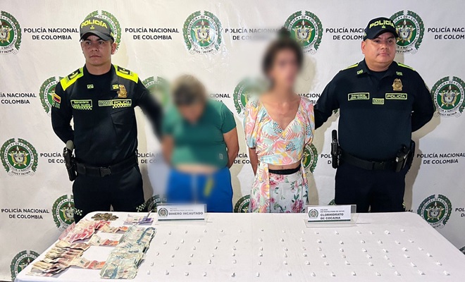 Capturadas dos personas en flagrancia por tráfico de estupefacientes en Neiva.