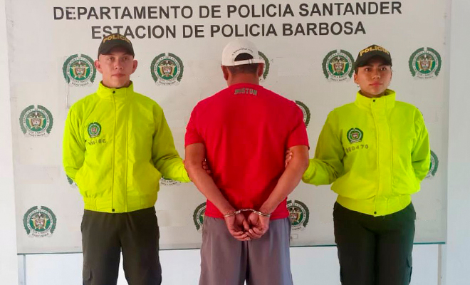 Capturado por violencia intrafamiliar Barbosa