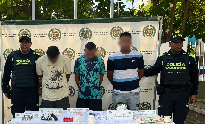 Capturados por el delito de trafico de estupefacientes