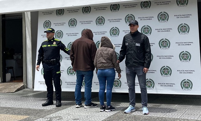 un policía, una persona del CTI y dos capturados 
