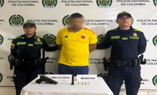 Capturado alias “Mateo” por porte ilegal de arma de fuego en Bosconia, Cesar