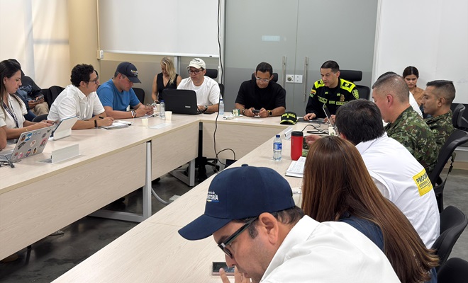  Policía Nacional en Montería, participó de manera activa en el consejo de seguridad