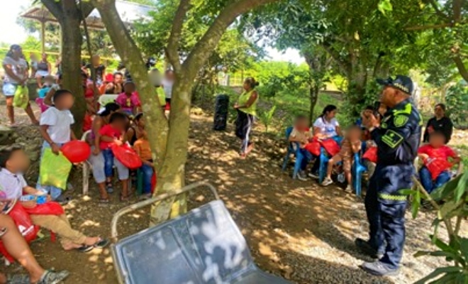 Prevención, orientación y entrega de mensajes de autocuidado en el barrio Los Cristales