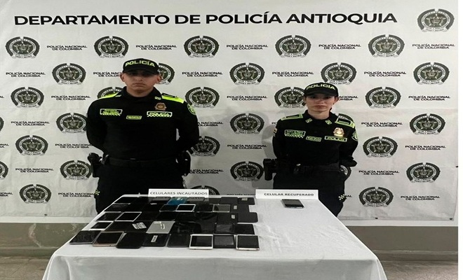 Golpe al mercado ilegal de celulares en el Oriente antioque&ntilde;o