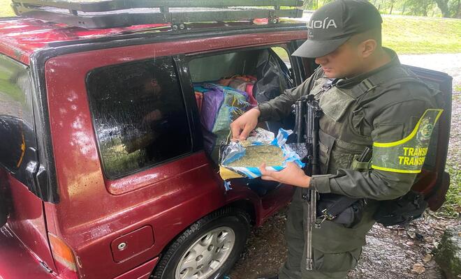 Policía Incauta de Marihuana