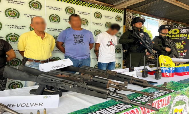 Incautado poderoso arsenal del frente 12 Isaías Pardo de  la Segunda Marquetalia FARC en Barrancabermeja