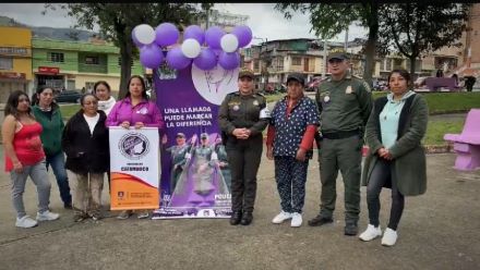 , la Policía Nacional en Pasto, a través de su Estrategia de Atención a la Mujer, Familia y Género