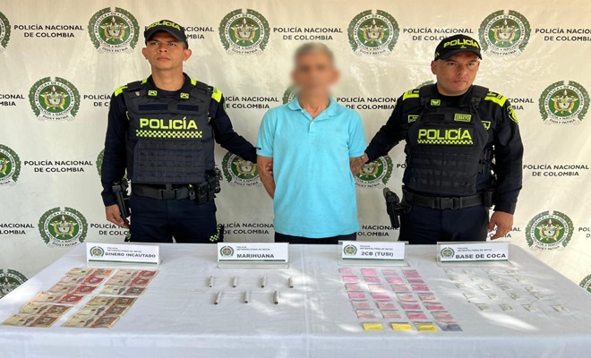 Policía Nacional captura a un hombre por tráfico de estupefacientes en Neiva