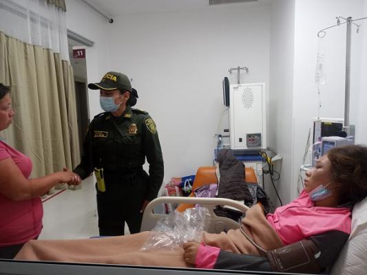 El departamento de policía Santander acompaña a las familias de los niños víctimas del siniestro vial