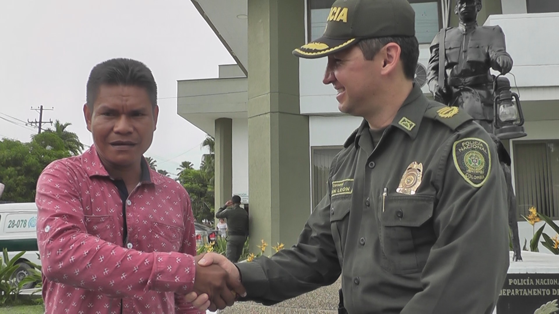 Líderes de la comunidad indígena Yagüa 