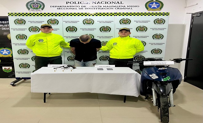 Cayó alias “MOISES” con un arma de fuego en Barrancabermeja 