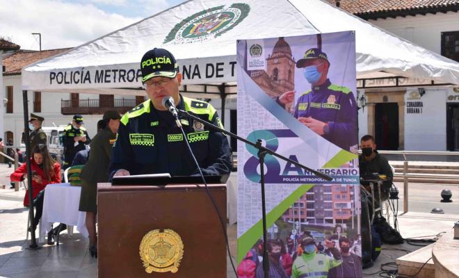 Celebramos el octavo aniversario de la Policía Metropolitana de Tunja
