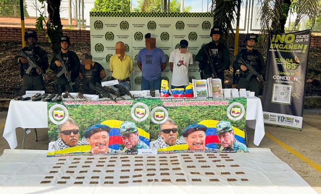 Incautado poderoso arsenal del frente 12 Isaías Pardo de la Segunda Marquetalia FARC en Barrancabermeja