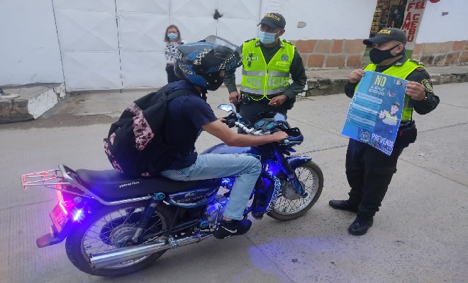 Realizamos campaña contra el hurto a motocicletas 