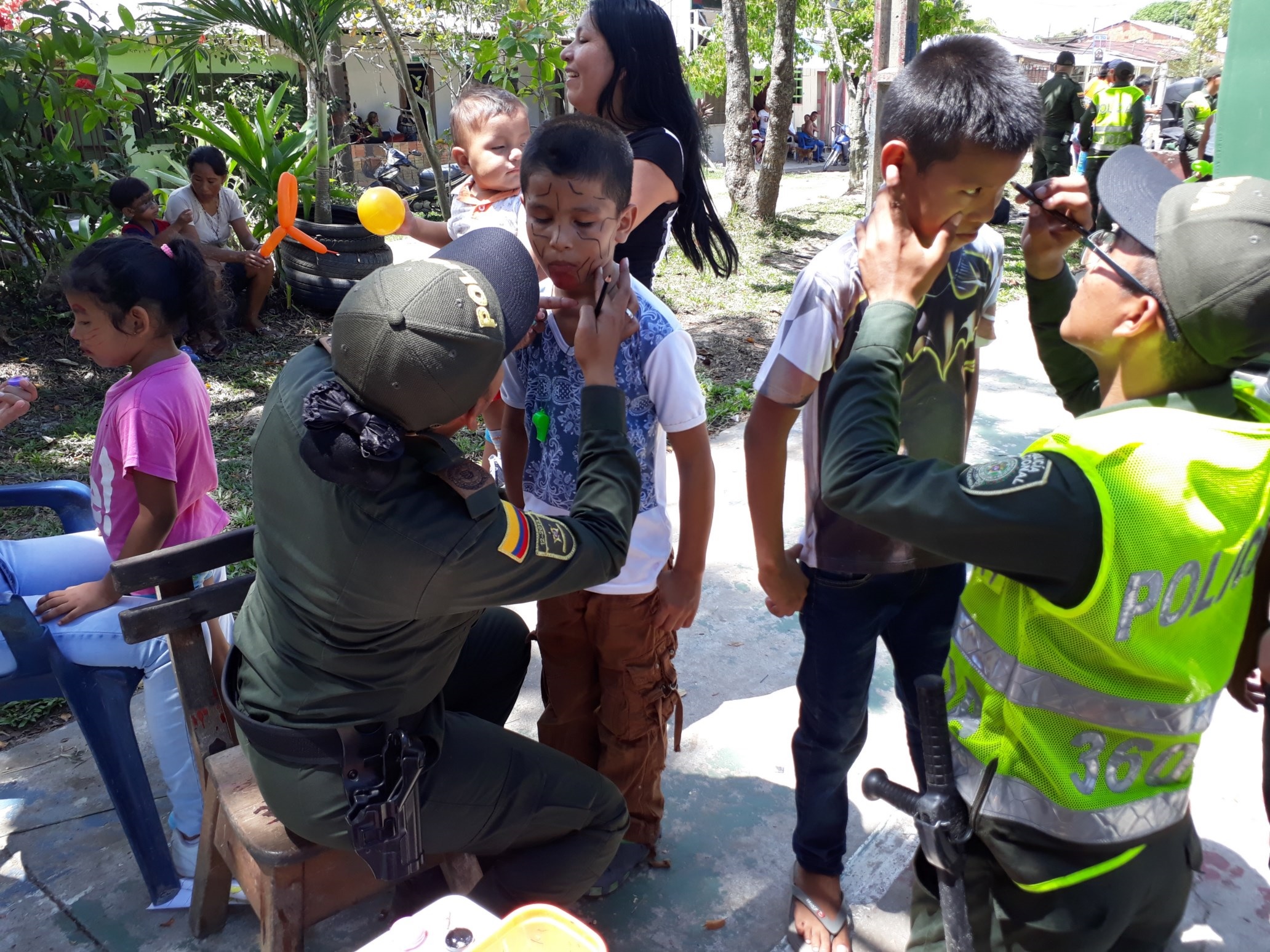 Jornadas recreativas alusivas al valor por la vida se realizan con los niños de barrios