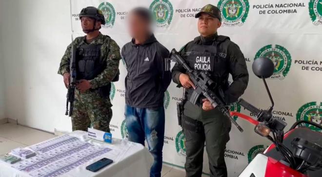 Captura por extorsión en Bucaramanga