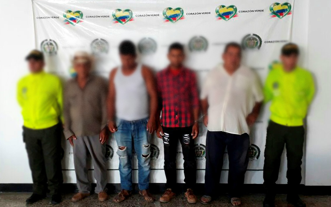 capturados-banda delincuencia-los mochilones-sijin-abigeato-hurto de ganado