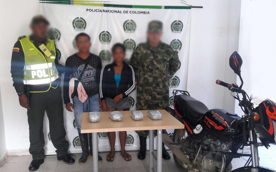 capturada pareja-traficante-estupefaciente-MNVCC-cuadrante-porte y trafico-marihuana-fundación-magdalena