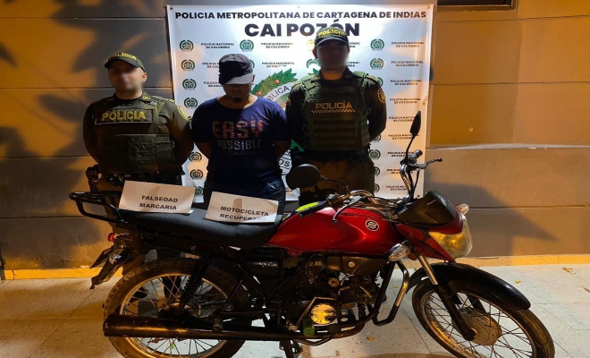 capturado por falsedad marcaria 