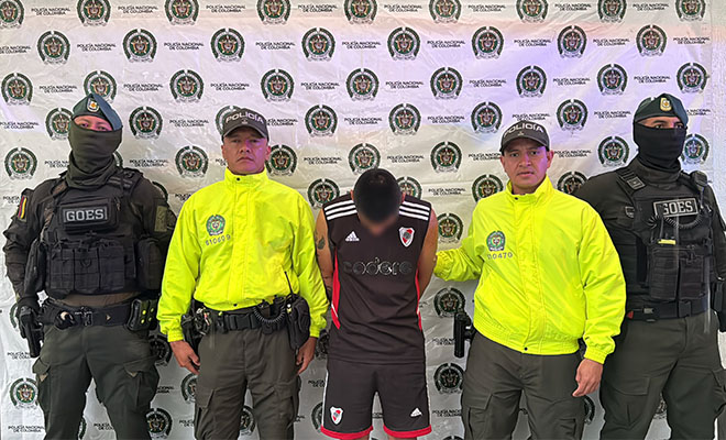 junto al GOES se logr&oacute;{&oacute; la captura de este sujeto.