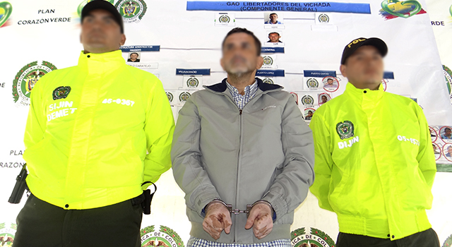 La Policía Nacional-capturó-a-‘caratejo’-nuevo cabecilla-del-bloque libertadores del Vichada