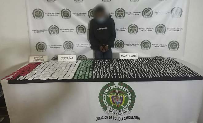 capturado en el centro por trafico de estupefacientes