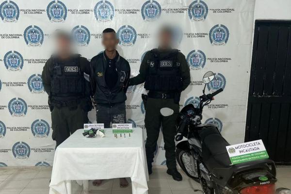 capturado con arma de fuego ilegal