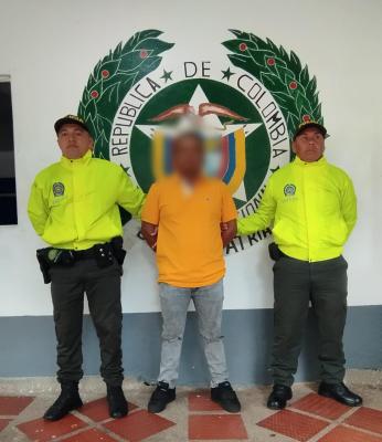 Capturado en operativo de la Policía alias ‘Saoco’, presunto integrante de un grupo armado ilegal