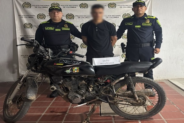 Capturado en Palermo hombre que se movilizaba en motocicleta reportada como hurtada