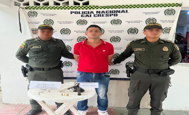 Capturadas seis personas por el delito de porte ilegal de armas de fuego