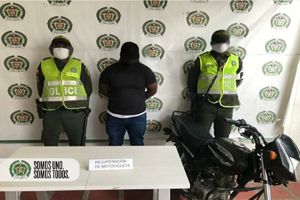 Capturado por el delito de receptación