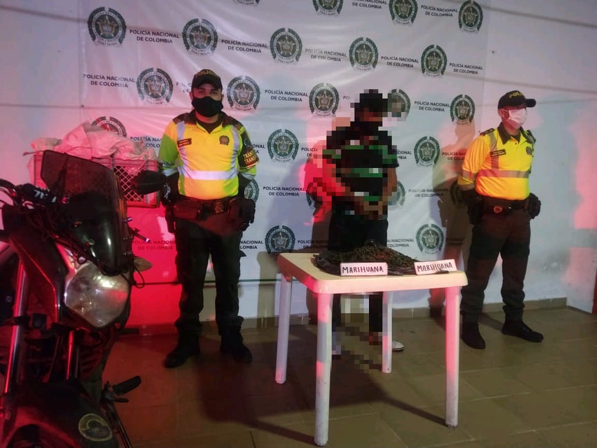 En Tolima capturamos a un sujeto con 4.000 dosis de marihuana 