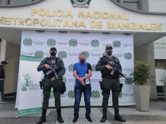 La Policía metropolitana de Manizales captura al terror de la extorsión 