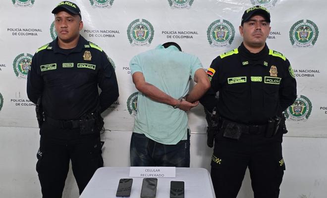Capturado tras hurto de celulares