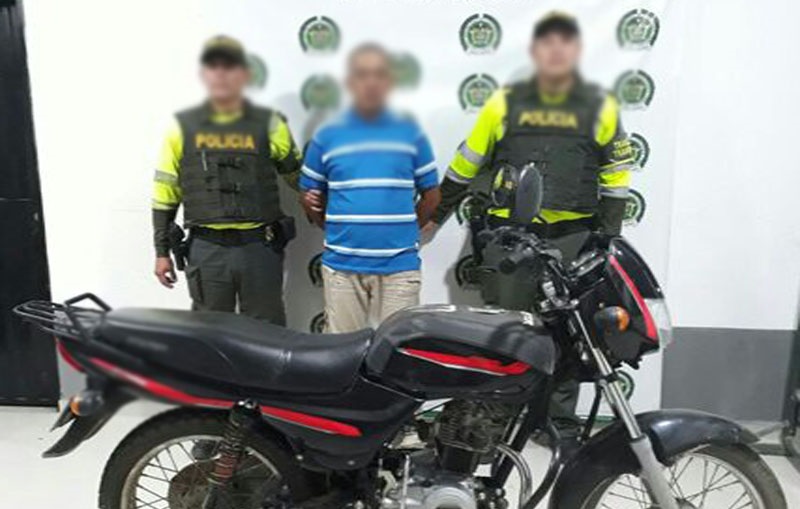 capturado-receptacion-moto robada-hurto de motocicleta-magdalena-SETRA-transito-santa ana-cuadrante vial