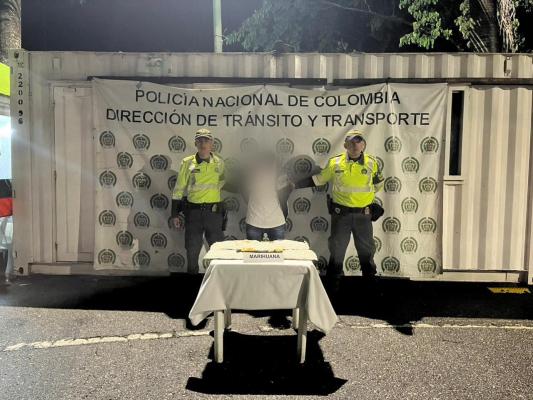 Capturado un hombre en flagrancia con 5000 gramos de marihuana tipo creepy